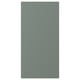 Option: BODARP: grey-green, rectangular kitchen cabinet door with smooth finish.