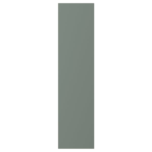 BODARP: modern grey-green kitchen cabinet door with recycled pet foil, rectangular shape, and sleek design.