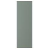 BODARP: sleek, grey-green rectangular kitchen cabinet door with modern design, made from recycled materials.