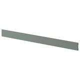 BODARP: long grey-green kitchen plinth, smooth, rectangular from renewable materials.