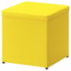BOSNÄS Footstool with storage, Ransta yellow