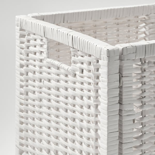 BRANÄS Basket, white, 32x34x32 cm