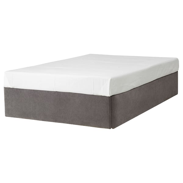 Brandasund Divan Base With Drawer Left Tallmyra Medium Grey Ikea