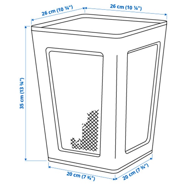 Illustration with measurements for the product: DRÖNJÖNS.