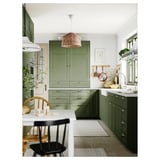 EKBACKEN Worktop, white lively marble effect/laminate, 186x2.8 cm