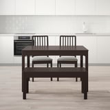 Dining table, 2 chairs, bench, oven, extendable.