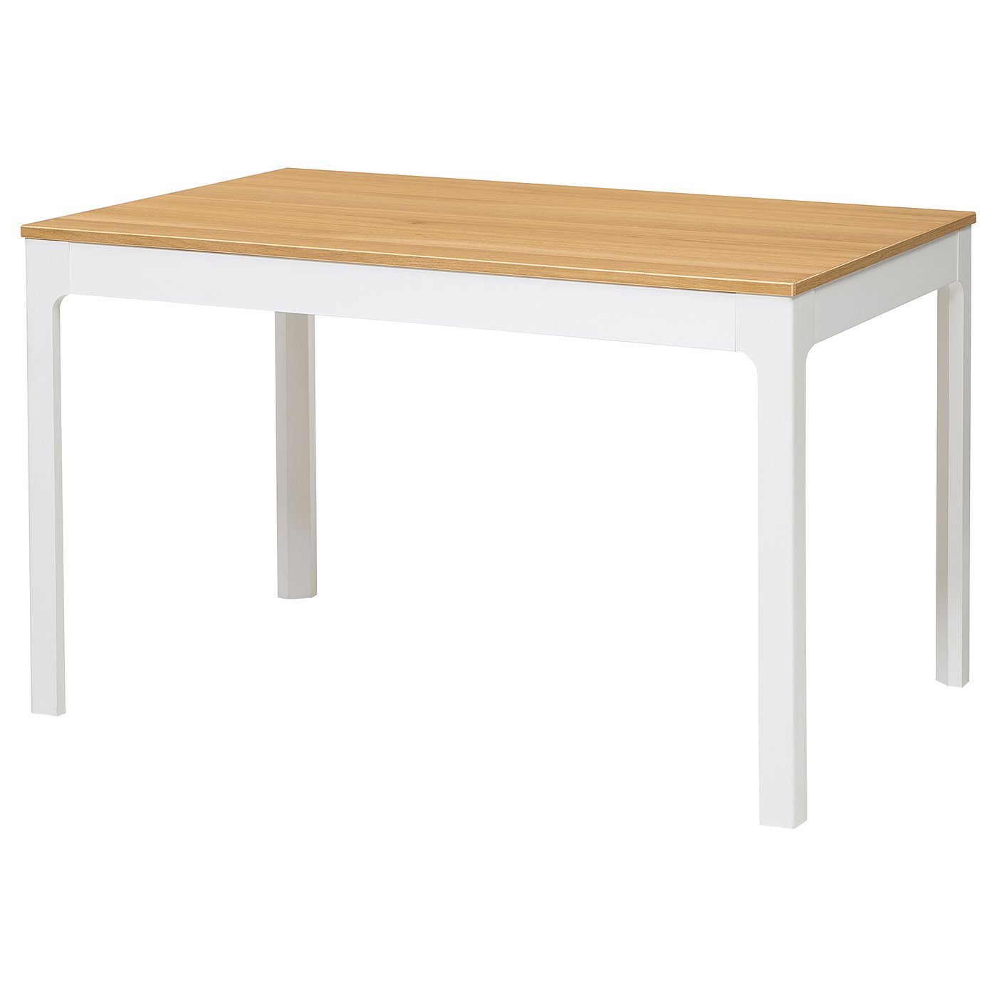 EKEDALEN Extendable table Oak veneer/white stained 120/180 x 80 cm IKEA