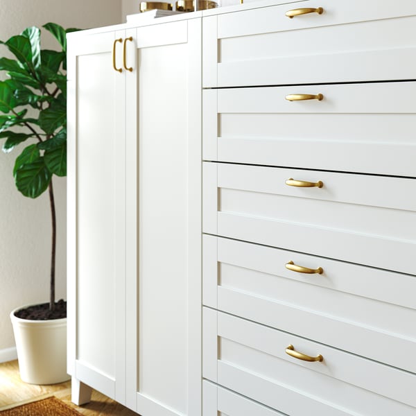 ENERYDA Handle, brass-colour, 112 mm