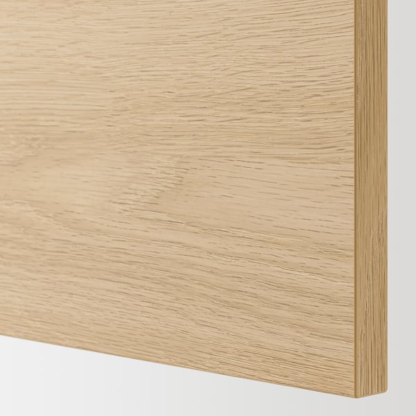 Light wood grain drawer, smooth finish, sturdy build.