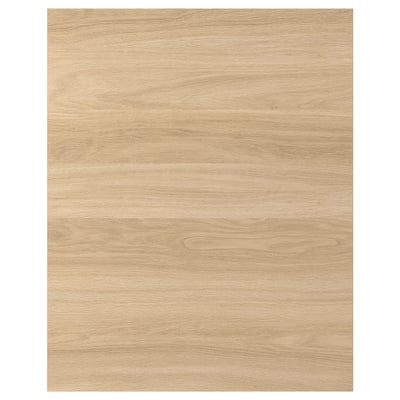 ENHET wood-style surface: smooth, light brown, rectangular, durable foil design.