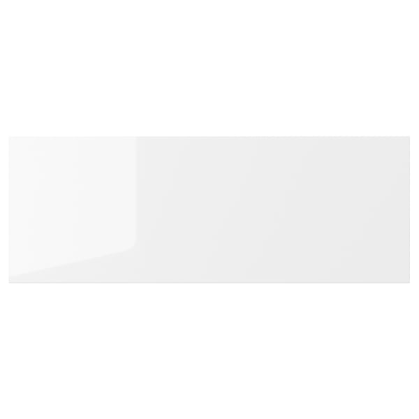 ENHET product: white, glossy, rectangular furniture panel with plastic foil surface.