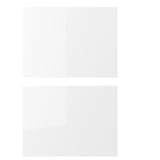 ENHET white cabinet, glossy finish, square, plastic-particleboard.