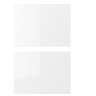 ENHET white cabinet, glossy finish, square, plastic-particleboard.