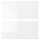 ENHET, white, glossy surface, square-shaped, modern design, reflective.