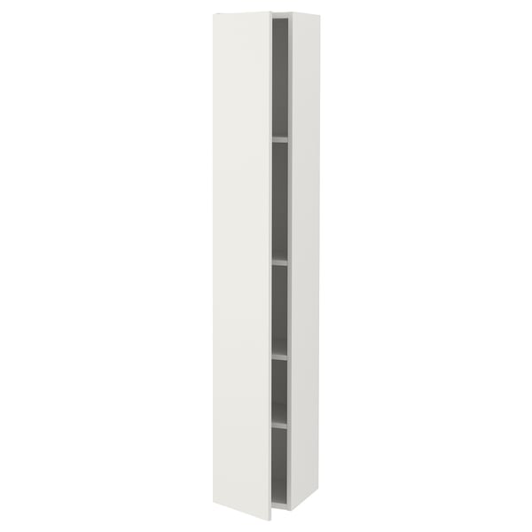 ENHET High cabinet with door, white, 30x32x180 cm