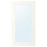 A white ENHET framed mirror, rectangular with a sleek design. Perfect for bathrooms, it brightens and enhances space.