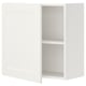 A white ENHET wall cabinet with one shelf, featuring a modern design and a single door.