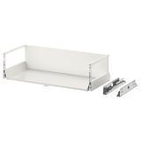 Push-to-open kitchen drawer with metal runners and dampers. Alternatively: push-to-open kitchen drawer with metal runners.