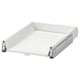 Option: EXCEPTIONELL white kitchen drawer, push-to-open, sleek handle-less design.