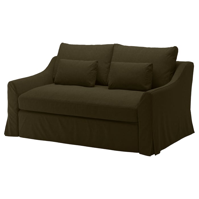 FÄRLÖV 2seat sofabed Tallmyra dark olivegreen IKEA Ireland
