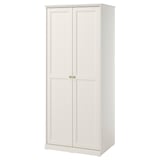 FÅGELFJÄLLET Wardrobe with 2 doors, off-white, 82x60x194 cm