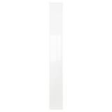 The FARDAL door in white, high-gloss, rectangular, with glossy finish and plastic foils.