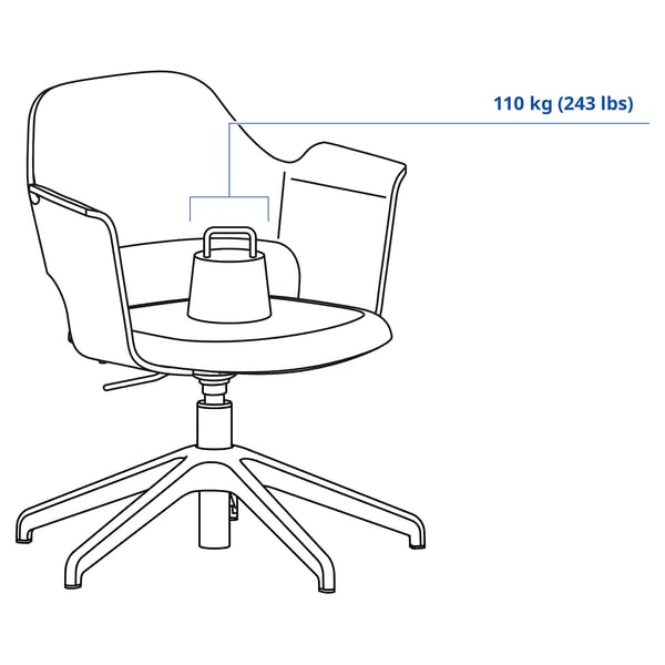 Illustration with measurements for the product: FJÄLLBERGET.