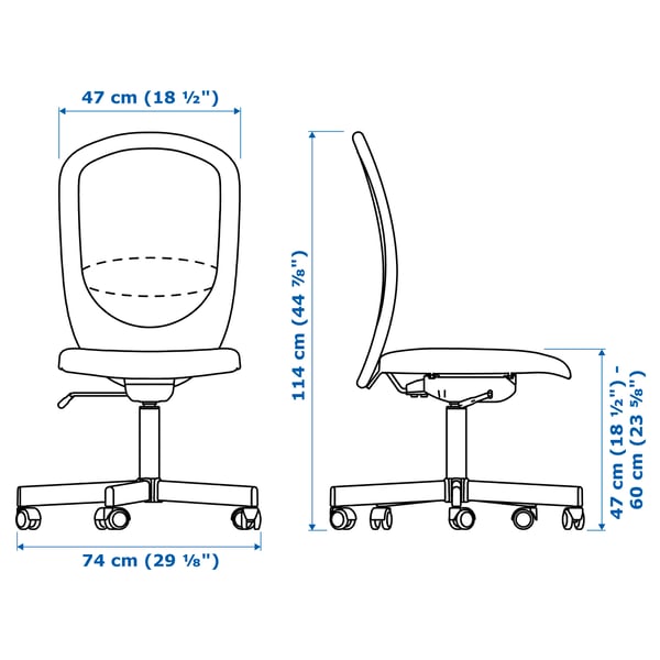 FLINTAN Office chair, Vissle grey