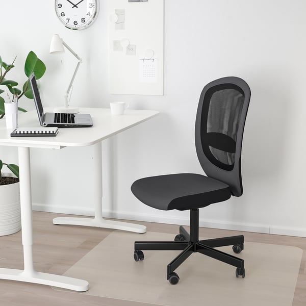FLINTAN Office chair, Vissle grey