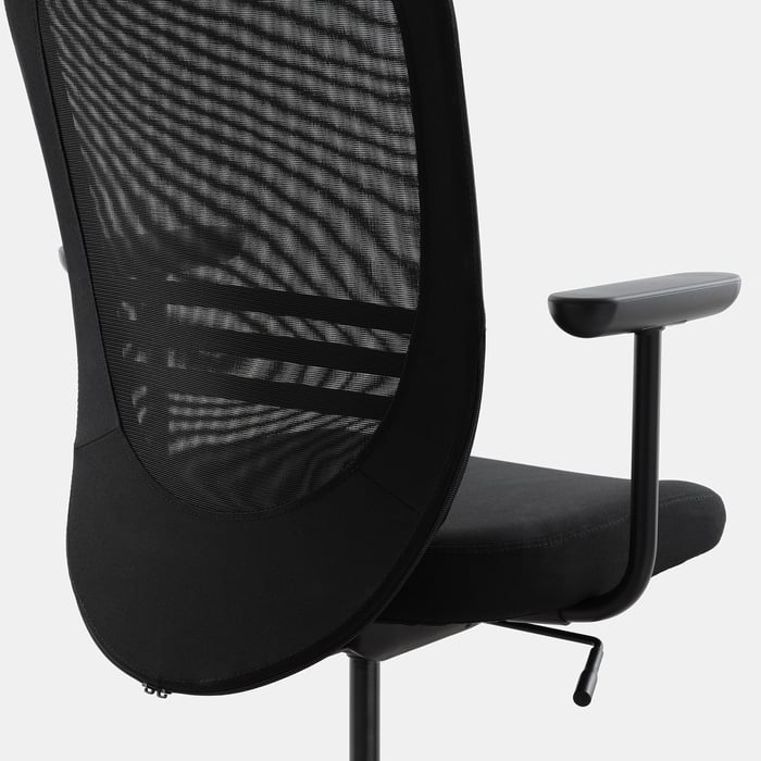 FLINTAN office chair with armrests, black IKEA Ireland