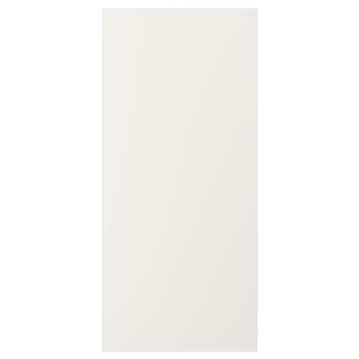 White FÖRBÄTTRA panel, rectangular, acrylic paint on fibreboard.
