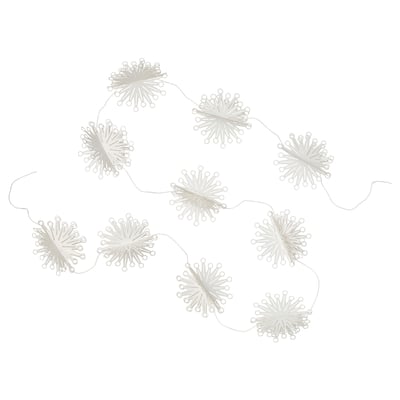 FRÖJDA white firework-shaped garland, festive decor with elegant design.
