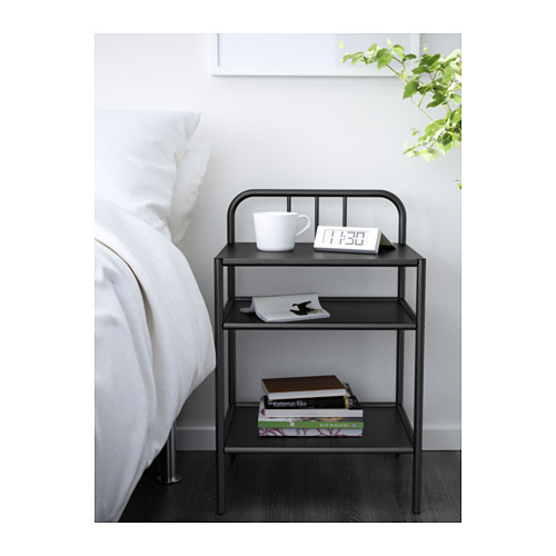 FYRESDAL Bedside table Black 45 x 38 cm IKEA