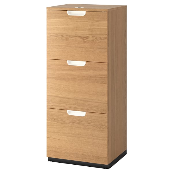 Galant File Cabinet Oak Veneer Ikea