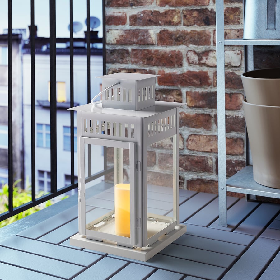 GODAFTON LED block candle, in/outdoor, batteryoperated, natural IKEA