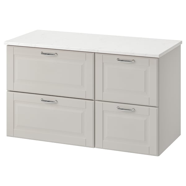 Godmorgon Tolken Wash Stand With 4 Drawers Kasjon Light Grey