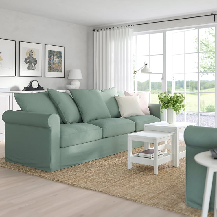 GRÖNLID 3seat sofa, Tallmyra light green IKEA Ireland