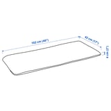 Illustration with measurements for the product: GRYTTOM.