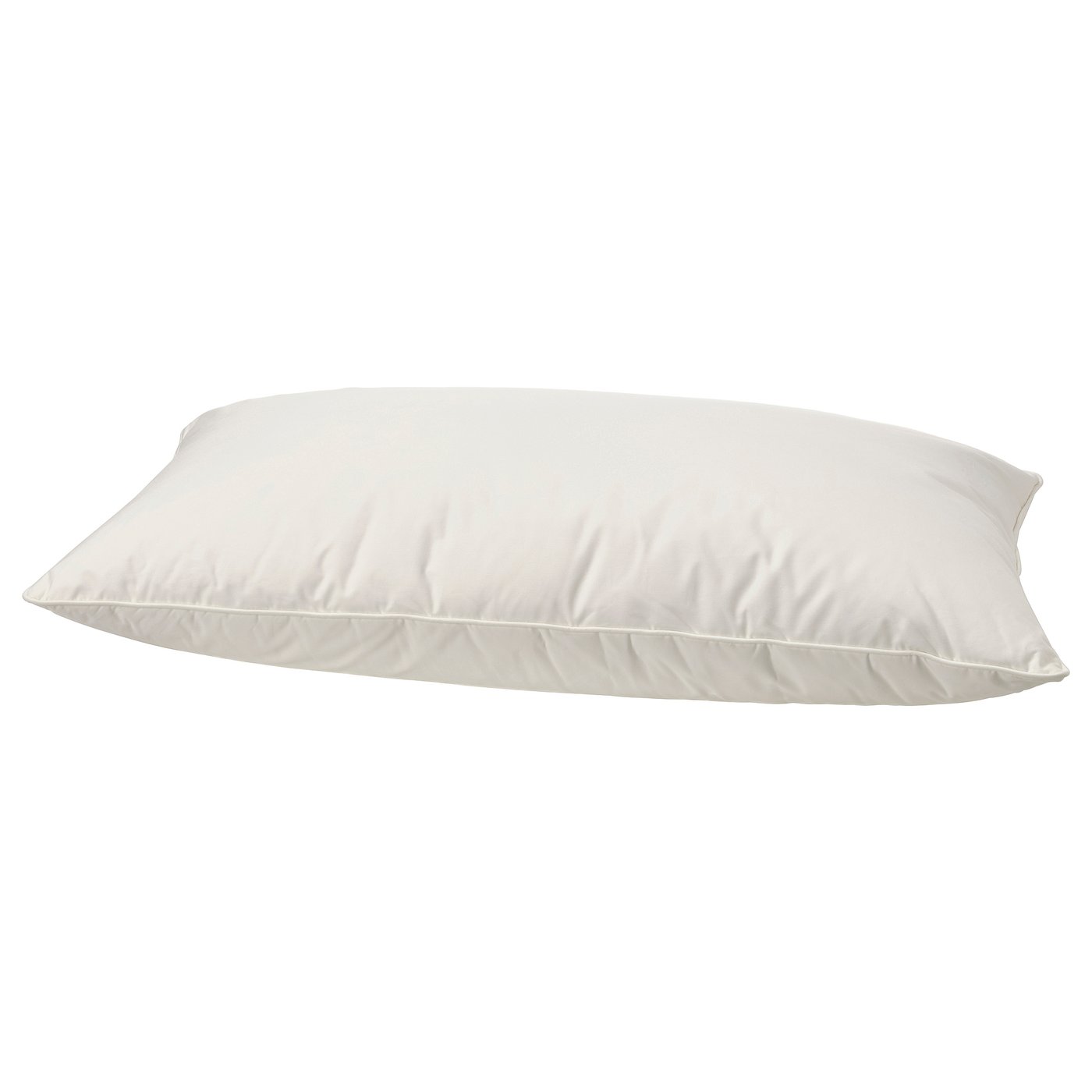 GULKAVLE pillow: white, rectangular, filled with recycled down & feathers, soft cotton cover.