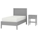 GULLABERG Bedroom furniture, set of 2, grey, Standard Single