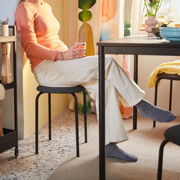 GULTARP Stool, anthracite/Remmarn anthracite