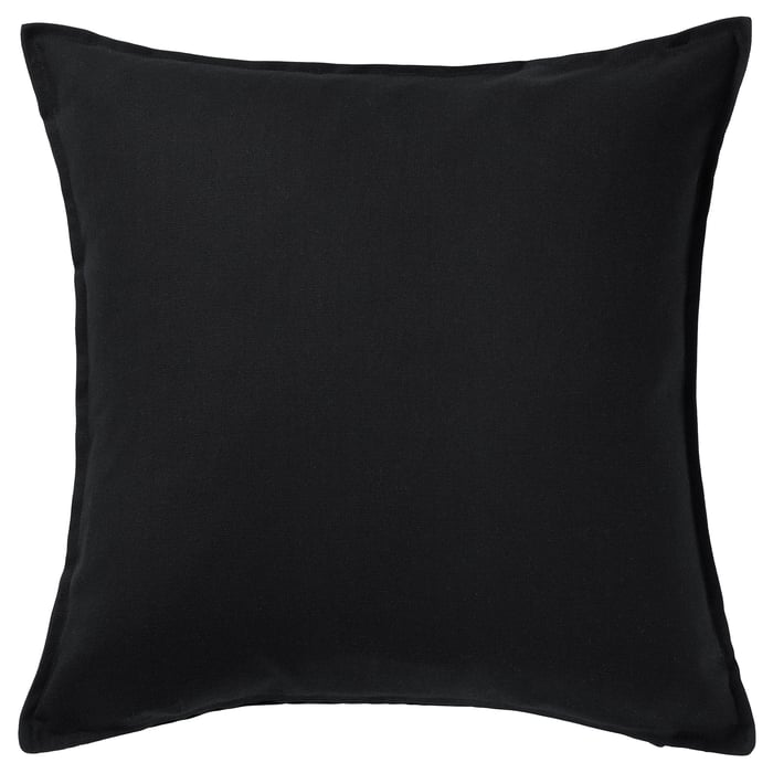 GURLI cushion cover, black, 50x50 cm IKEA Ireland