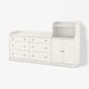 HAUGA Storage combination, white, 208x116 cm