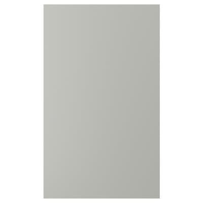 A gray rectangular HAVSTORP kitchen cabinet door, smooth and modern.