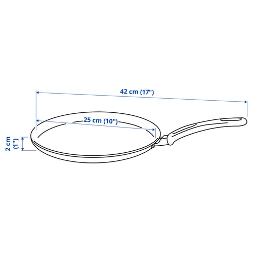 HEMLAGAD crepe/pancake pan, 25 cm IKEA Ireland