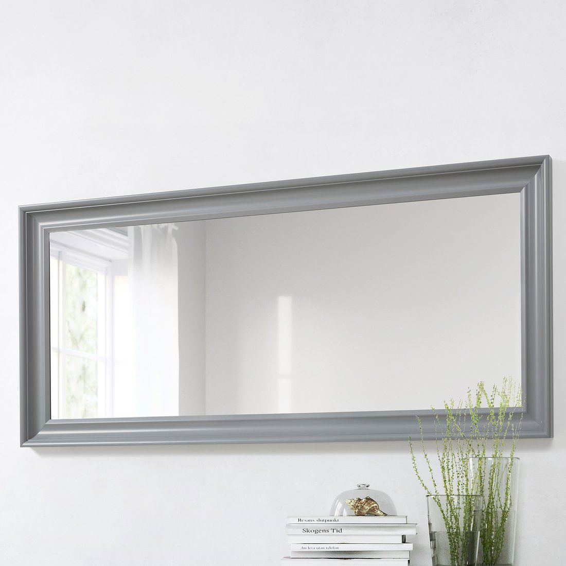 HEMNES Mirror, grey, 74x165 cm IKEA Ireland