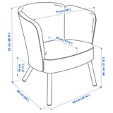 Illustration with measurements for the product: HERRÅKRA.