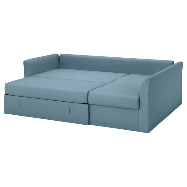Holmsund Corner Sofa Bed Grasbo Light Blue Ikea Ireland