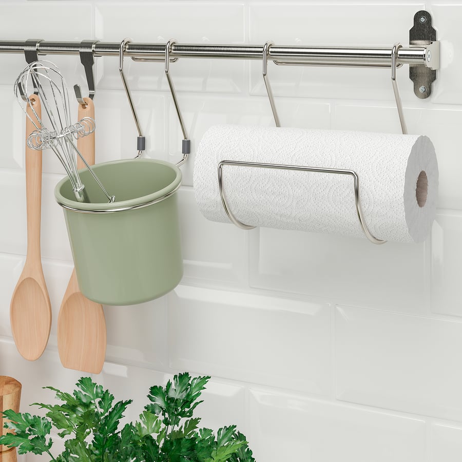 HULTARP kitchen roll holder, nickelplated IKEA Ireland