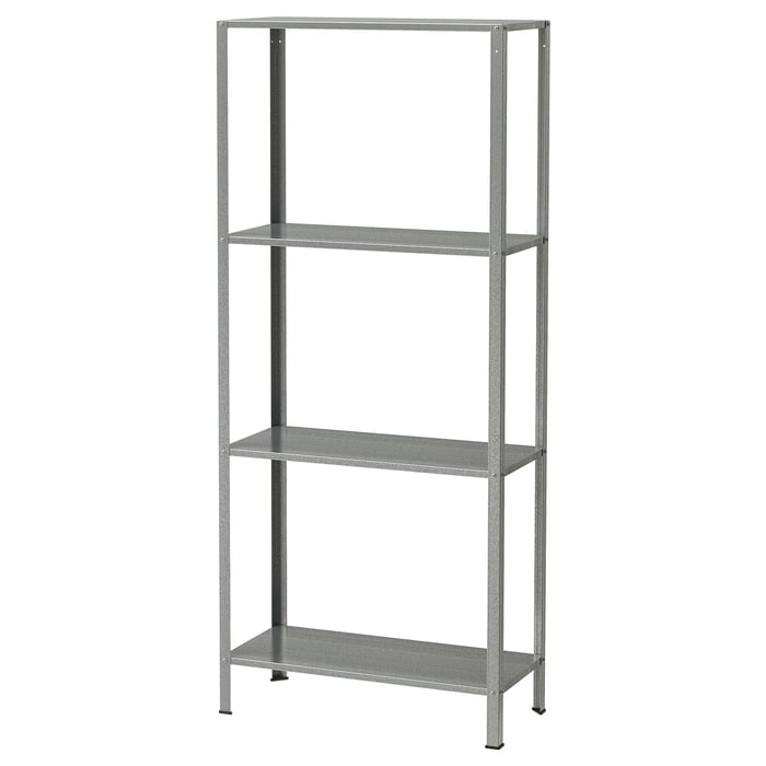 HYLLIS in/outdoor galvanised, shelving unit IKEA Ireland